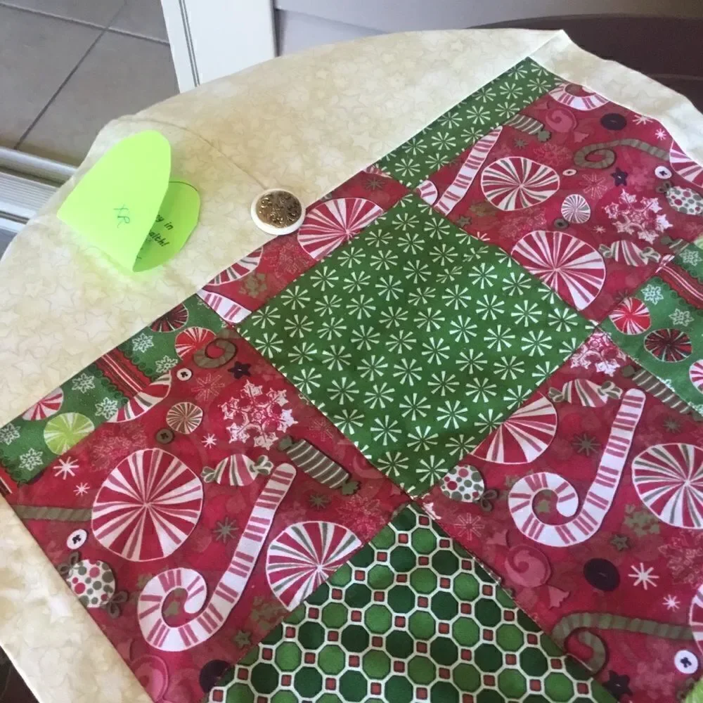 NWOT. Handmade Quilted Holiday Runner